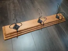 ヴィンテージ アイアンハンガーラック ハスモチーフ 店舗什器