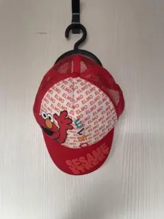 エルモ メッシュキャップ 赤