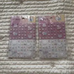 セリア amifa キラキラアニマル タイルシール 2枚セット