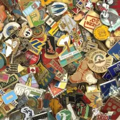 43313 フランス雑貨 フレンチ ピンバッジ100個セット ピンズ まとめ売り