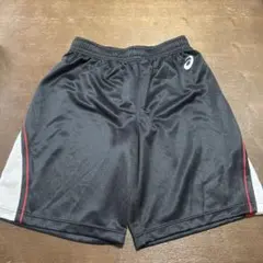 ASICS バスケットボールパンツ Lサイズ ブラック/レッド