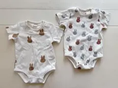 プティマイン　ミッフィー 半袖ロンパース　80