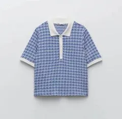 ZARA 半袖ポロシャツ 夏　元乃木坂与田祐希着用　海外系　アメリカン