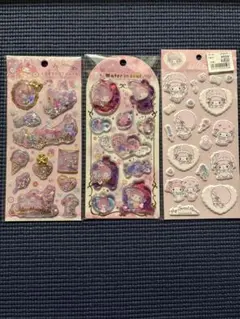 マイメロディ　ウォーターインシール　キラキラカプセルシール　ぷくぷくシール