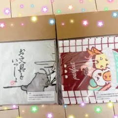 お文具といっしょ ガーゼタオルなのです 和柄 スイーツ お文具さん