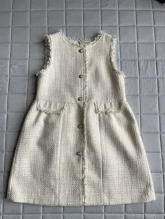 ROPÉ PICNIC アイボリーツイードドレス　ブラウスセット130