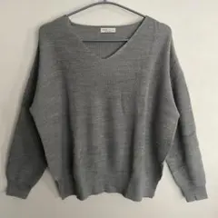 【earth music&ecology】 Vネック ニット プルオーバー