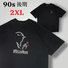 90s USA製 美女と野獣 Broadway両面プリントXXL Disney