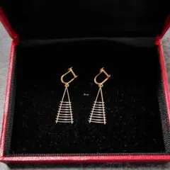 ヴィンテージ レトロ　イヤリング　ゴールド