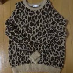 ZARA レオパード柄ニット