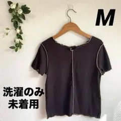 【洗濯のみ】しまむら　トップス　濃茶　Mサイズ　淡色　淡色コーデ　淡色女子