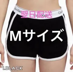 Calvin Klein 黒ショートパンツ ホワイトトリム