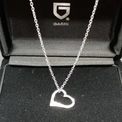 ✨ 상태매우좋음 ✨GARNI ハートネックレス 槌目仕上げ SILVER925 50cm