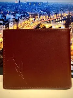 新品未使用箱付き本革J.D CLUB二つ折り財布