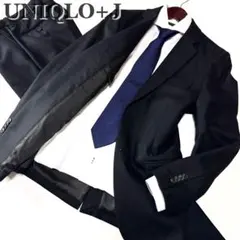 極美品 UNIQLO +J ユニクロ ジルサンダー セットアップスーツ 黒 Ｓのサムネイル
