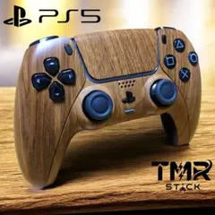 PS5 DualSense TMR 木目 カスタム 純正 コントローラー