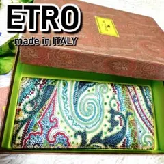 ETRO✨エトロ✨二つ折り財布✨ペイズリー柄✨箱付き✨メンズ✨レディース✨レザーのサムネイル