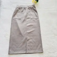 美品✨ ikka カット スエード タイト スカート 秋冬