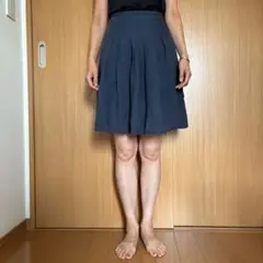 タータンチェック ひざ丈スカート