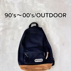 希少00s outdoor products リュック　黒　スウェード y2kのサムネイル