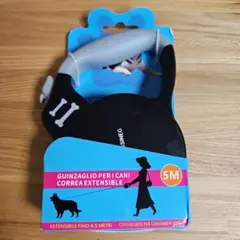犬用 伸縮リード 5m 新品 自動巻き取り 小型〜中型犬対応 散歩用