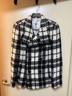 【Pinky&Dianne】 チェック柄 ミドル丈コート 38サイズ