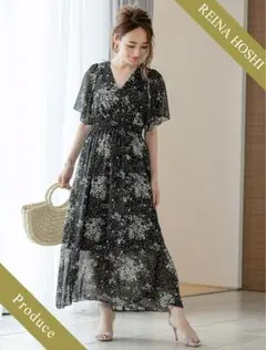 フィフス　カシュクールフラワーワンピース　ロングのサムネイル
