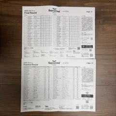 baycurrent Classic 2026 ペアリングシート 2枚セット