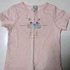 組曲 バレリーナプリント Tシャツ ピンク 120