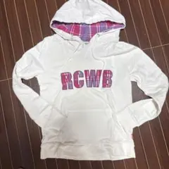 RCWB ホワイト パーカー チェック柄ロゴのサムネイル