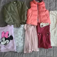 女の子 秋冬服 まとめ売り 110cm 7点セット プティマイン　ミニーちゃん