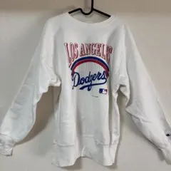 超希少美品90sチャンピオンリバースウィーブDodgers