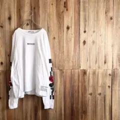 LEGENDA 薔薇刺繍 ロンT Fサイズ オーバーサイズ ブロックチェックのサムネイル