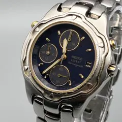 稼働品 SEIKO LUCENT 7T92 クロノグラフ メンズ クォーツ