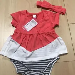 ロンパース ヘアバンドのセット【新品タグつき】0-3ヶ月用
