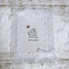 【139】クリアな水玉ホイップデコ 白