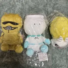 ぽてたまぬいぐるみ えらい鎧さん・むちゃうマン・でかつよ 3点セット 新品