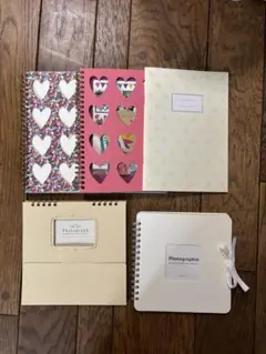 フォトアルバム・スクラップブック 5冊セット