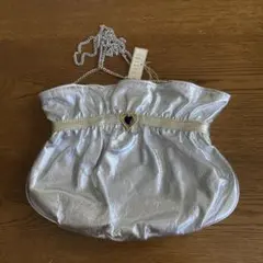 シルバー フリルパーティーバッグ