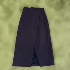 ZARA 焦茶スリット入り タイトスカート 日本Mサイズ