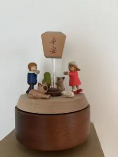 台湾製 木製オルゴール Wooderful life