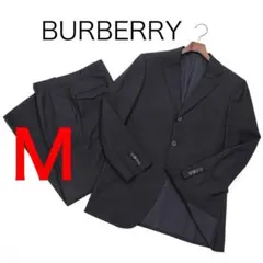 H4890◾️バーバリー　ストライプ柄３釦スーツ Y2K