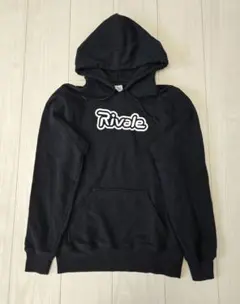 トレーナー ロゴ パーカー S 黒　リヴァーレ茨城