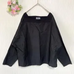 日本★ 【ルフトローブ】 スクエアネック カットソー シャツ (9号) ゆったり