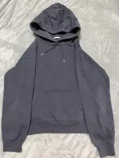 GU ダークグレー フード付きパーカー　Ｌ