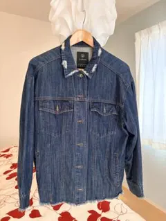 w closetデニムジャケット 春 上着 ダメージジャケット