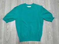 マイストラーダ　緑色 半袖ニット