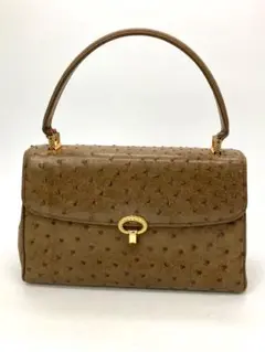難あり オーストリッチ ハンドバッグ