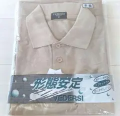 未使用 新品 形態安定 速乾 半袖 ポロシャツ ベージュ 紳士 メンズ M