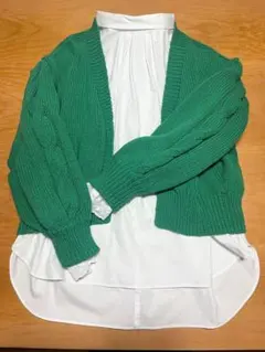 OPAQUE . CLIP 長袖ニットカーディガン